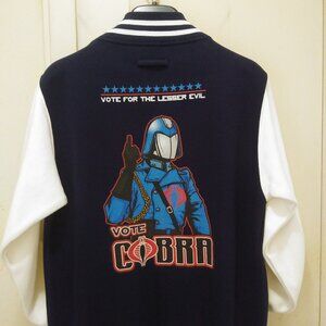 Cobra Commander "Vote for the Lessor Evil" Varsity Jacket